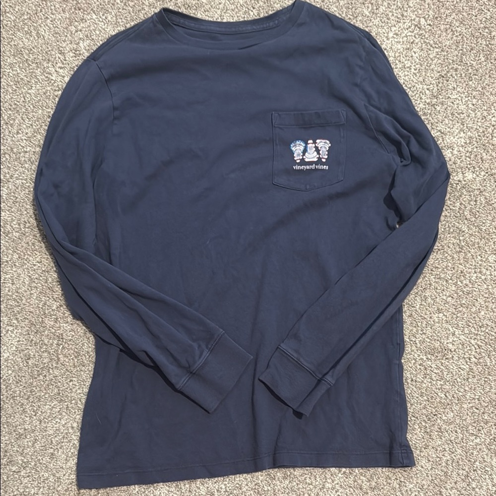 Vineyard Vines Boy’s Deep Blue Long Sleeve Tee